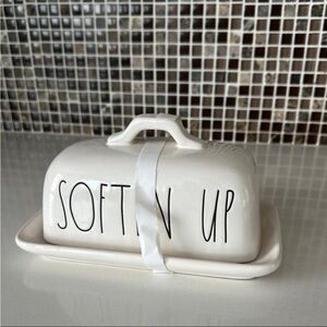 RAE DUNN SOFTEN UP BUTTER DISH